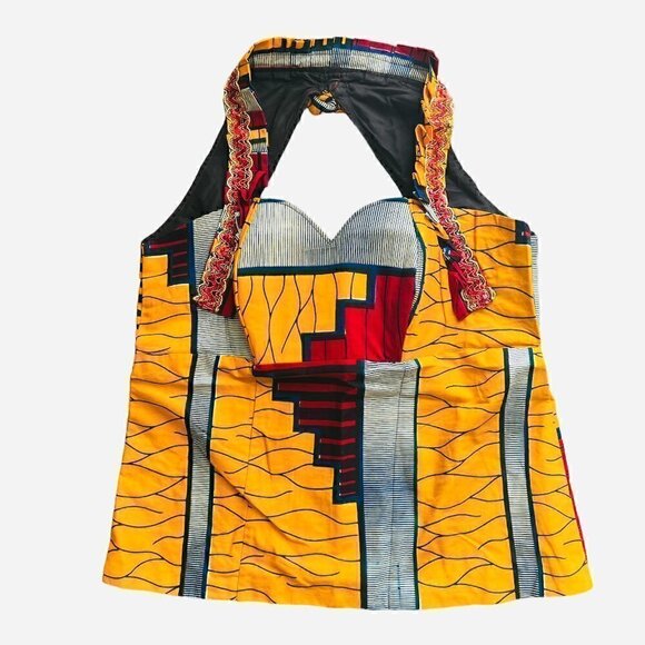 Ankara print Skirt and Blouse Set. size large - Picture 2 of 9